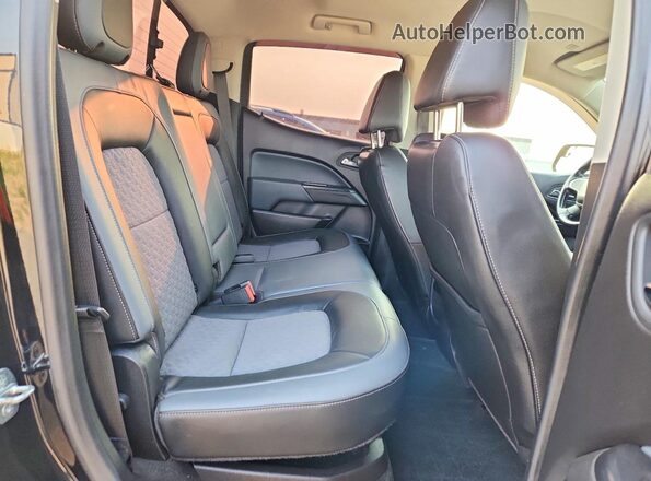 1GCGTDEN3H1154886 2017 CHEVROLET COLORADO Black Rear seats view