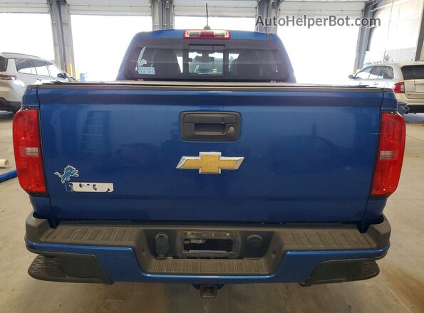 1GCGTDEN3J1238826 2018 CHEVROLET COLORADO Синий Вид сзади