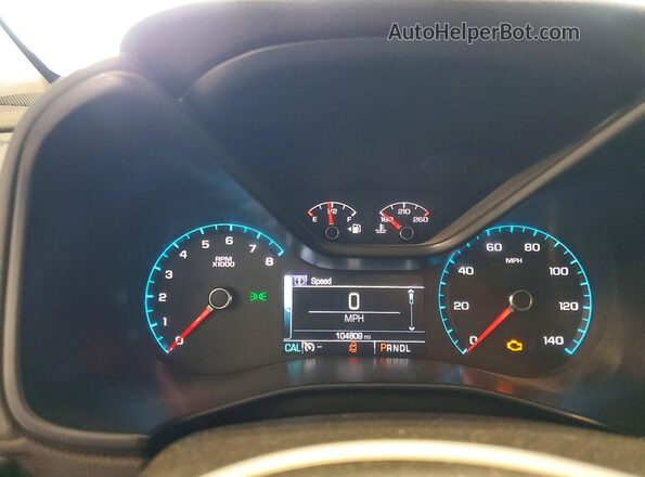 1GCGTDEN3J1238826 2018 CHEVROLET COLORADO Синий Вид щитка приборов
