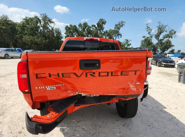 1GCGTDEN3M1205944 2021 CHEVROLET COLORADO Оранжевый Вид сзади