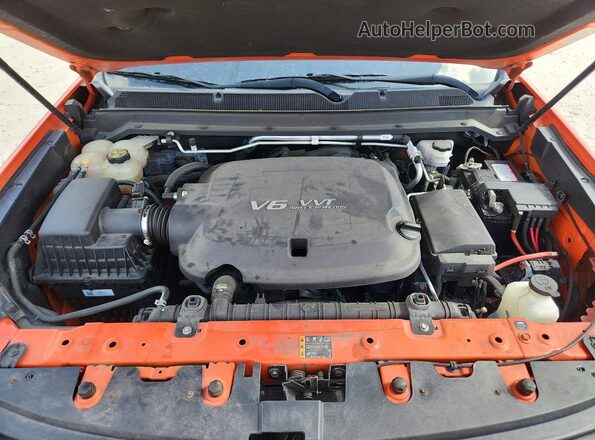 1GCGTDEN3M1205944 2021 CHEVROLET COLORADO Оранжевый Вид задней части салона