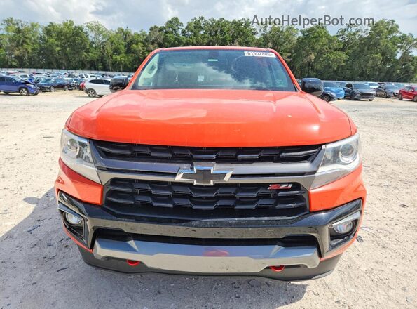 1GCGTDEN3M1205944 2021 CHEVROLET COLORADO Оранжевый Вид спереди
