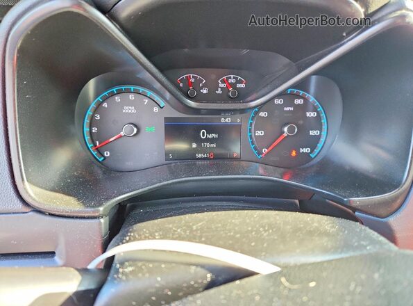 1GCGTDEN3N1263859 2022 CHEVROLET COLORADO Black ხელსაწყოთა პანელის ხედი