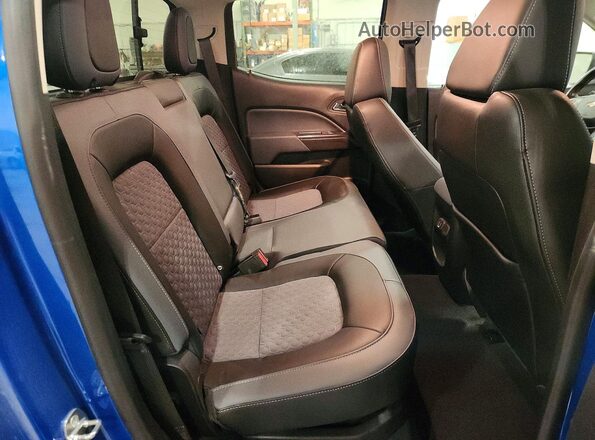 1GCGTDEN5N1243354 2022 CHEVROLET COLORADO Blue უკანა სავარძლების ხედი