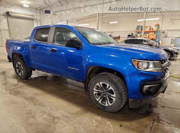 1GCGTDEN5N1243354 2022 CHEVROLET COLORADO Blue წინა მარჯვენა