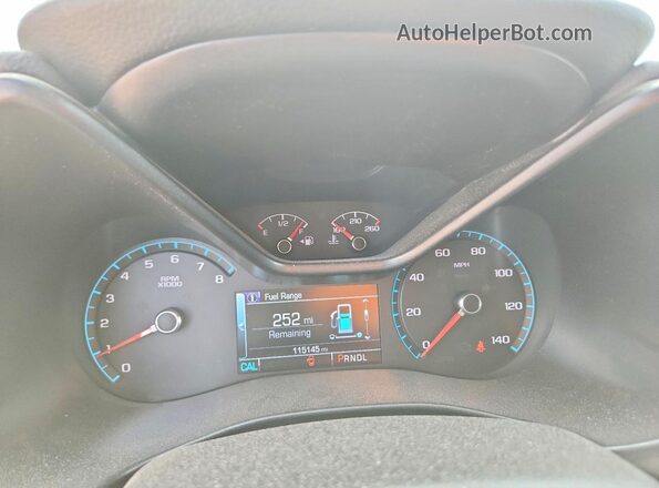 1GCGTDEN6H1223893 2017 CHEVROLET COLORADO Silver Vista del cuadro de instrumentos