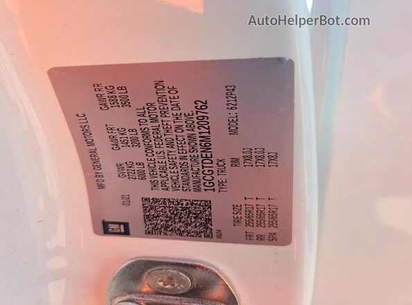 1GCGTDEN6M1209762 2021 CHEVROLET COLORADO Белый Вид подкапотного пространства