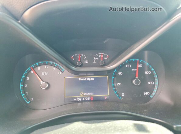 1GCGTDEN6M1247525 2021 CHEVROLET COLORADO Gray Widok zestawu wskaźników