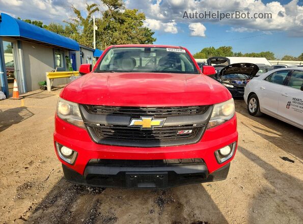 1GCGTDEN7J1158218 2018 CHEVROLET COLORADO Red Front view