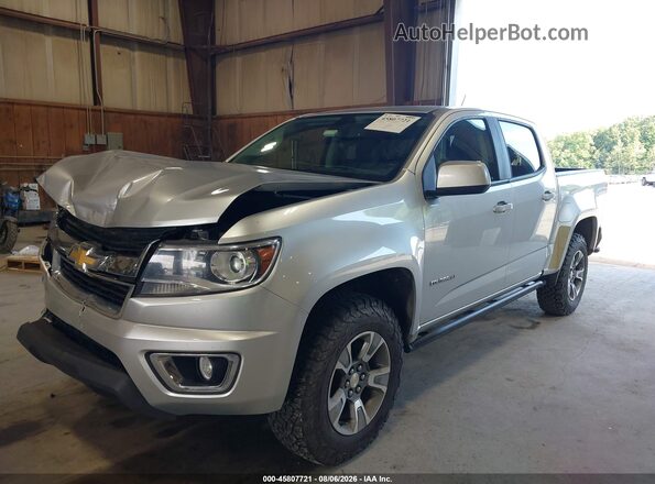 1GCGTDEN8J1242810 2018 CHEVROLET COLORADO Silver Передня ліва чверть