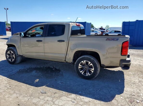 1GCGTDEN8N1123614 2022 CHEVROLET COLORADO Желто-коричневый Задняя левая четверть