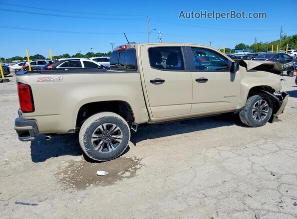 1GCGTDEN8N1123614 2022 CHEVROLET COLORADO Желто-коричневый Задняя правая четверть
