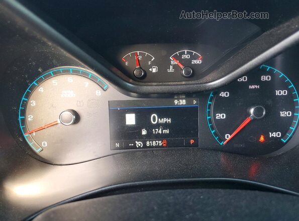 1GCGTDEN8N1297652 2022 CHEVROLET COLORADO Black Вид щитка приладів