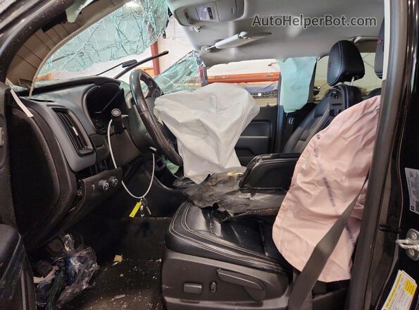 1GCGTDENXM1166690 2021 CHEVROLET COLORADO Черный Вид салона спереди