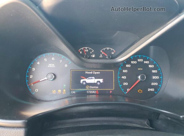 1GCGTEEN0L1189481 2020 CHEVROLET COLORADO Black ხელსაწყოთა პანელის ხედი