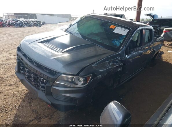 1GCGTEEN4M1108239 2021 CHEVROLET COLORADO Серый Передняя левая четверть