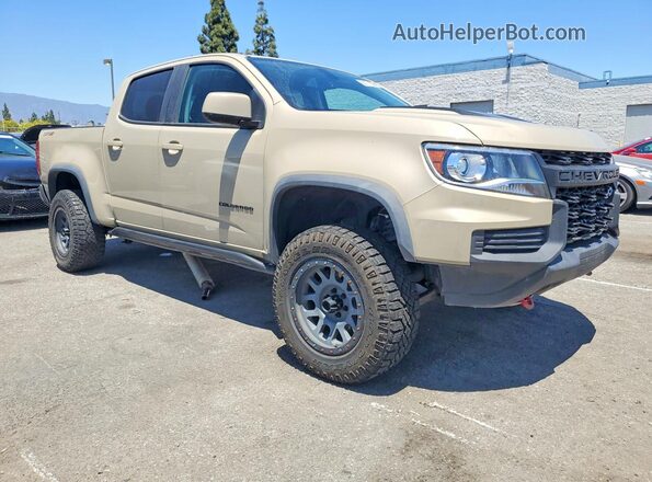 1GCGTEEN4N1108386 2022 CHEVROLET COLORADO Tan Front right