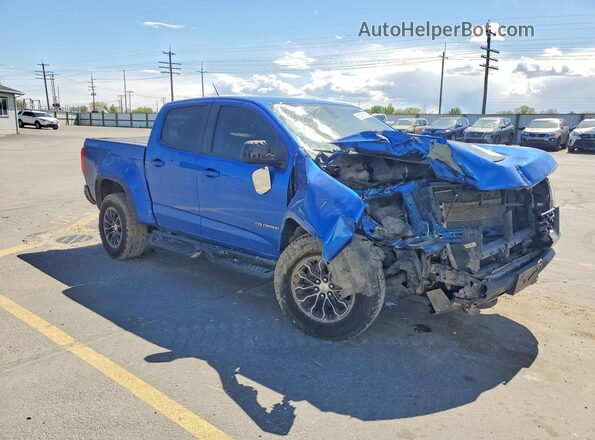 1GCGTEEN5J1275690 2018 CHEVROLET COLORADO Blue Передня права чверть