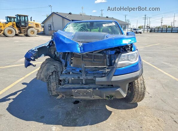 1GCGTEEN5J1275690 2018 CHEVROLET COLORADO Blue Вид спереду