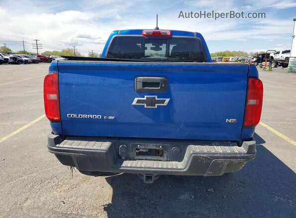 1GCGTEEN5J1275690 2018 CHEVROLET COLORADO Blue Вид ззаду