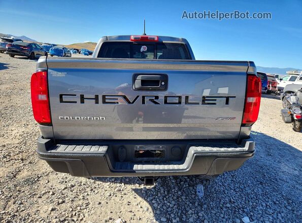 1GCGTEEN5M1255279 2021 CHEVROLET COLORADO Gray Widok z tyłu