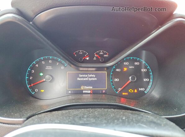 1GCGTEEN6K1122382 2019 CHEVROLET COLORADO Red Вид щитка приладів