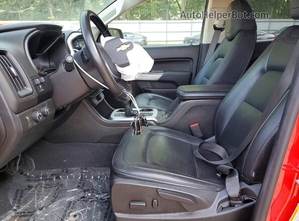 1GCGTEEN6K1122382 2019 CHEVROLET COLORADO Red Вид салону спереду