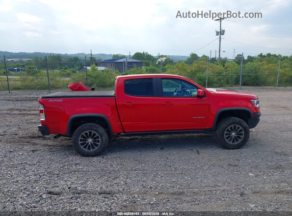 1GCGTEEN7K1304284 2019 CHEVROLET COLORADO Красный Вид задней части салона