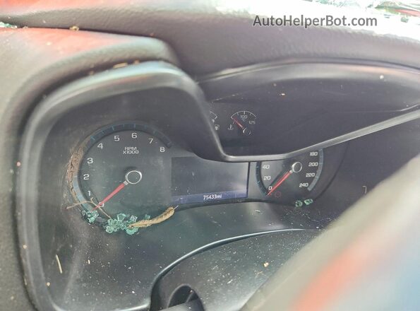 1GCGTEENXK1121946 2019 CHEVROLET COLORADO Red Instrument cluster view
