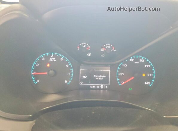 1GCHSBE33G1357771 2016 CHEVROLET COLORADO White Вид щитка приладів