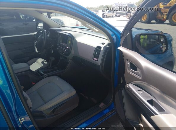 1GCHSBEA0M1125347 2021 CHEVROLET COLORADO Blue წინა სალონის ხედი