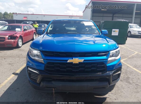 1GCHSBEA0M1125347 2021 CHEVROLET COLORADO Blue ხელსაწყოთა პანელის ხედი