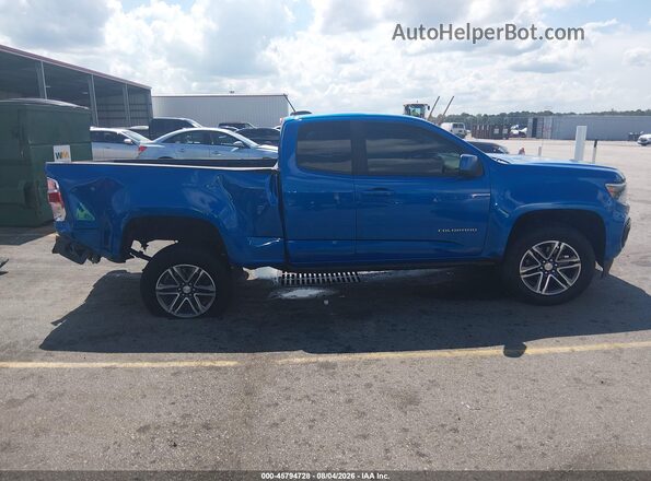 1GCHSBEA0M1125347 2021 CHEVROLET COLORADO Blue უკანა სალონის ხედი