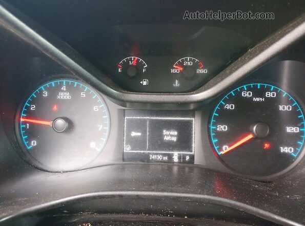 1GCHSBEA4H1234156 2017 CHEVROLET COLORADO Черный Вид щитка приборов