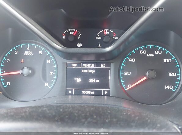 1GCHSBEA7G1308023 2016 CHEVROLET COLORADO White უკანა სავარძლების ხედი