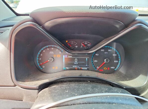 1GCHSCE30G1132259 2016 CHEVROLET COLORADO Silver Вид щитка приладів