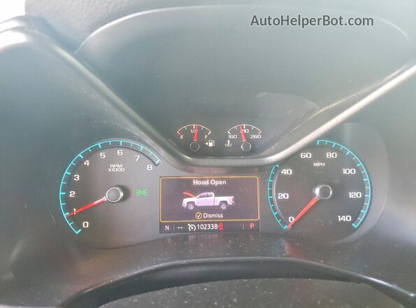 1GCHSCEA1L1161519 2020 CHEVROLET COLORADO Белый Вид щитка приборов
