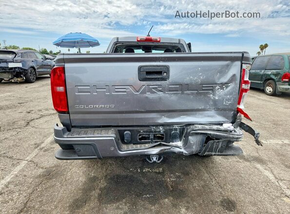 1GCHSCEA5M1284564 2021 CHEVROLET COLORADO Серый Вид сзади