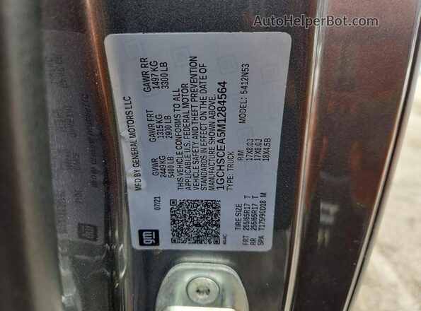 1GCHSCEA5M1284564 2021 CHEVROLET COLORADO Серый Вид подкапотного пространства