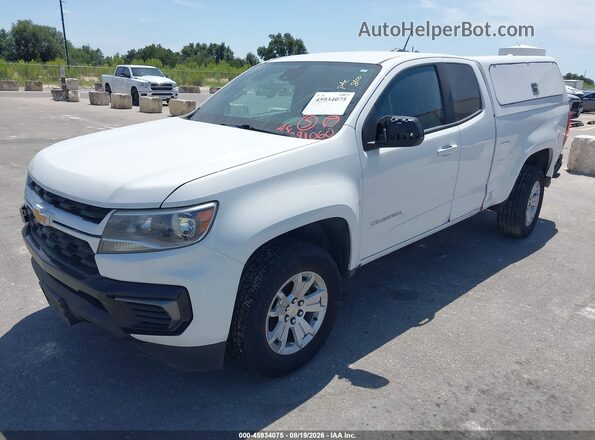 1GCHSCEA6M1215141 2021 CHEVROLET COLORADO White წინა მარცხენა ხედი სამი მეოთხედიდან