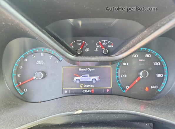 1GCHSCEA7L1196775 2020 CHEVROLET COLORADO White Սարքավորումների վահանակի տեսք