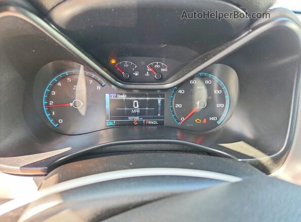 1GCHSCEN8J1236796 2018 CHEVROLET COLORADO White Սարքավորումների վահանակի տեսք