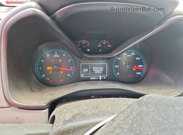 1GCHTBEA2H1223816 2017 CHEVROLET COLORADO White ხელსაწყოთა პანელის ხედი