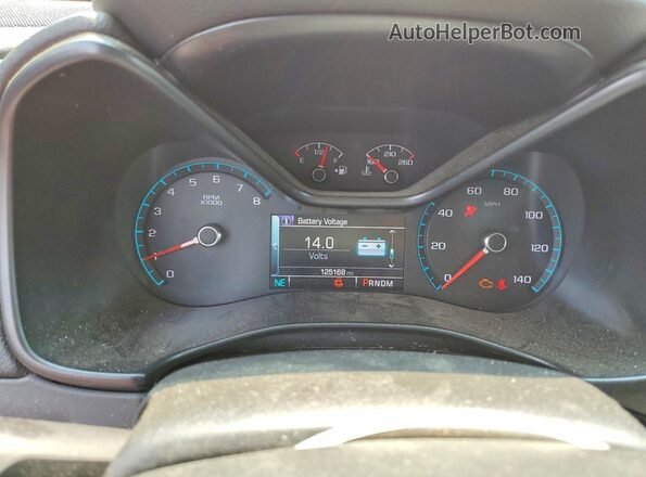 1GCHTCE39G1119667 2016 CHEVROLET COLORADO Red Вид щитка приладів