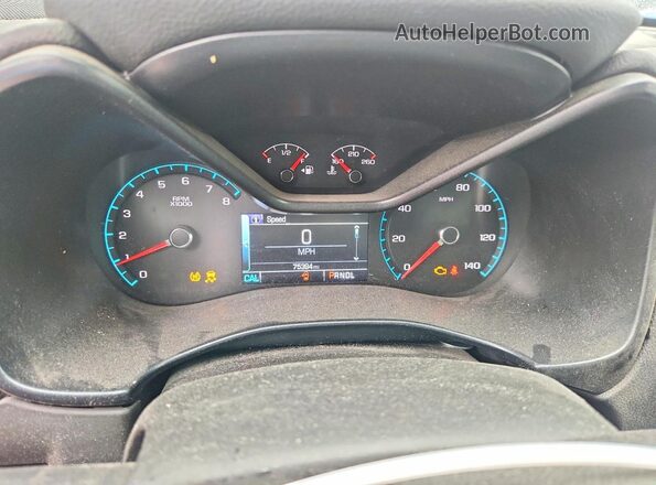 1GCHTCEN9J1212231 2018 CHEVROLET COLORADO Black Вид щитка приладів