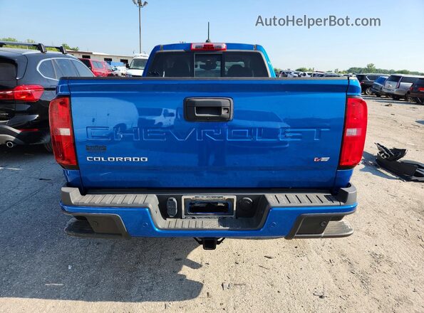 1GCHTCENXN1105937 2022 CHEVROLET COLORADO Синий Вид сзади