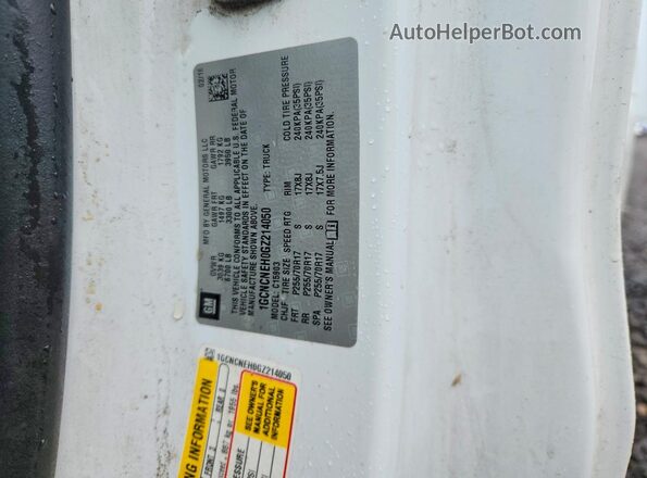 1GCNCNEH0GZ214050 2016 CHEVROLET SILVERADO Белый Вид подкапотного пространства