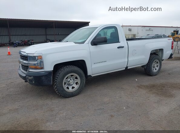 1GCNKNEH2GZ316713 2016 CHEVROLET SILVERADO White წინა მარცხენა ხედი სამი მეოთხედიდან