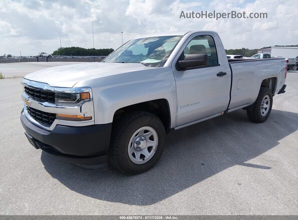 1GCNKNEHXGZ244675 2016 CHEVROLET SILVERADO Silver წინა მარცხენა ხედი სამი მეოთხედიდან