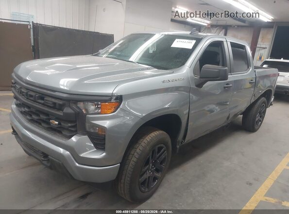 1GCPABEK1SZ235538 2025 CHEVROLET SILVERADO Gray წინა მარცხენა ხედი სამი მეოთხედიდან